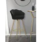 Taboret Barowy Vienna Czarny 55x53x110 cm (Wysokość Siedziska 88 cm)